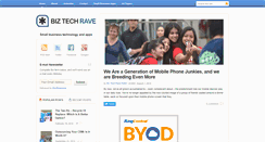 Desktop Screenshot of biztechrave.com