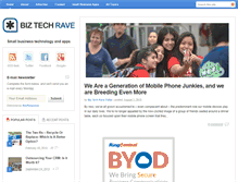 Tablet Screenshot of biztechrave.com